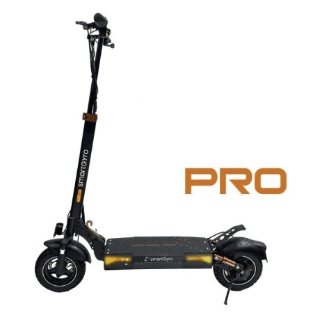 Patinete Eléctrico SmartGyro Rockway PRO Certificado/ Motor 1000W/ Ruedas 10"/ 25km/h /Autonomía 60km/ Negro