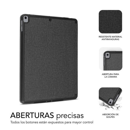 Funda Subblim Shock Case para Tablet iPad 9/8/7 Gen 10.2"/ Negra