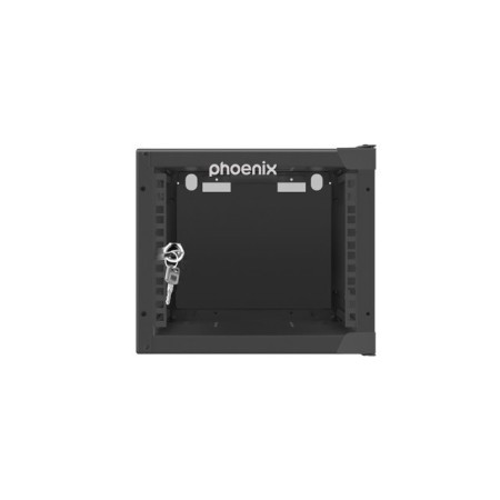 Armario rack phoenix 4u 280x310x247 mural 10'' hasta 20 kg negro