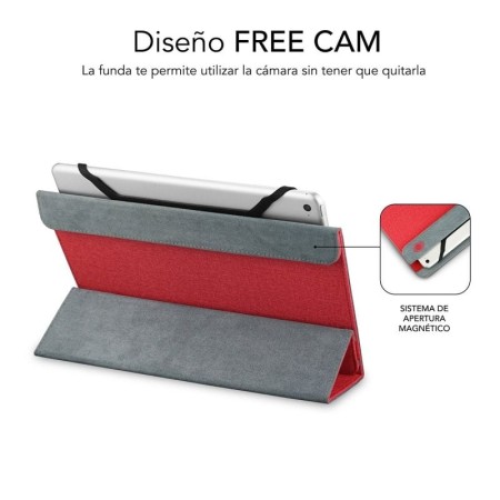 Funda Subblim Freecam para Tablets de 10.1"-11"/ Roja