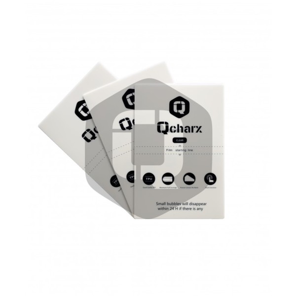 Laminas de proteccion frontales qcharx hidrogel hd qx1 10 unidades
