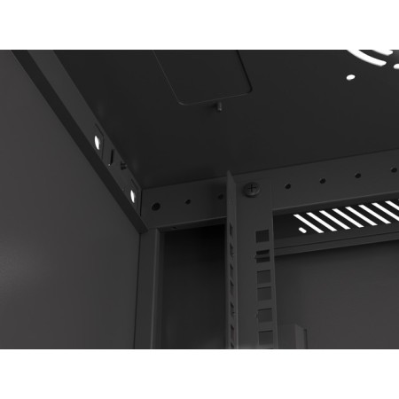 Armario rack phoenix 9u 600x450x501 auto - ensamblado 19'' hasta 60 kg negro