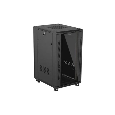 Armario rack phoenix 22u 600x800 de pie servidor 19'' hasta 1000 kg negro