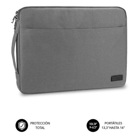 Funda Subblim Urban Laptop Sleeve para Portátiles hasta 14"/ Gris