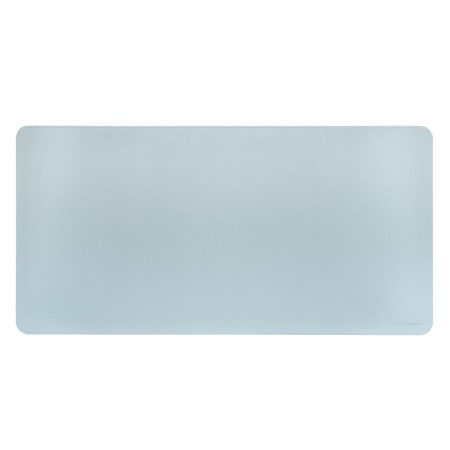 Phoenix matepad alfrombrilla escritorio ratón pu 80 x 40 cm antideslizante impermeable materíal simil cuero azul - gris