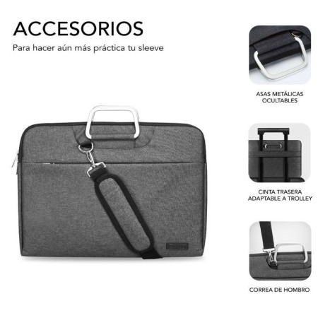 Maletín Subblim Business para Portátiles 13.3-14"/ Gris