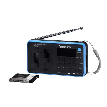 Radio Portátil Sunstech RPDS32BL/ Negra y Azul