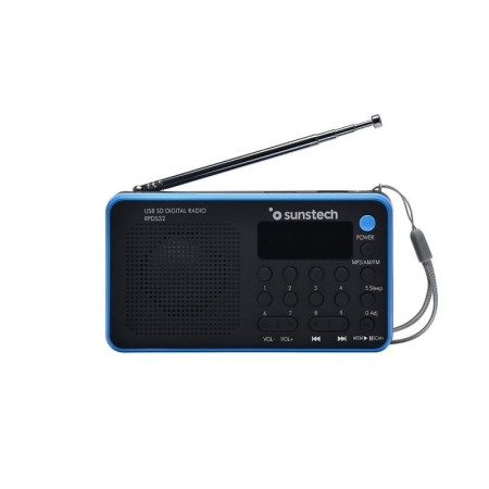 Radio Portátil Sunstech RPDS32BL/ Negra y Azul