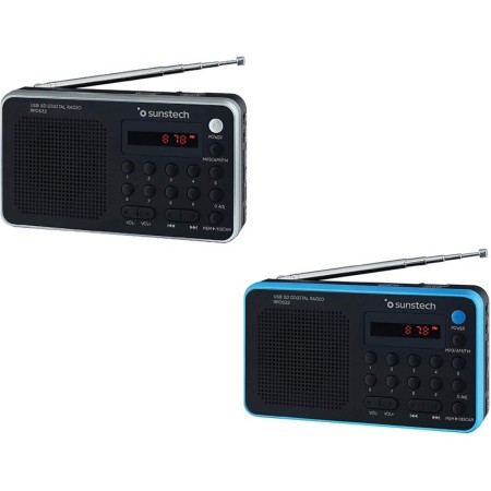 Radio Portátil Sunstech RPD32SL/ Plata