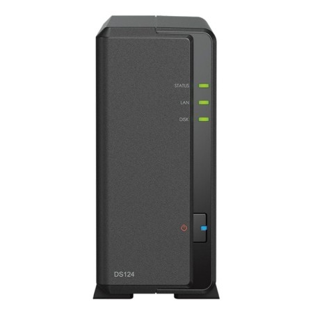 NAS Synology Diskstation DS124/ 1 Bahía 3.5"- 2.5"/ 1GB DDR4/ Formato Torre