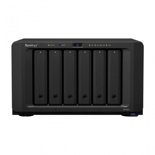 NAS Synology Diskstation DS1621+/ 6 Bahías 3.5"- 2.5"/ 4GB DDR4/ Formato Torre