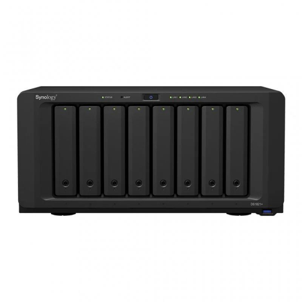 NAS Synology Diskstation DS1821+/ 8 Bahías 3.5"- 2.5"/ 4GB DDR4/ Formato Torre