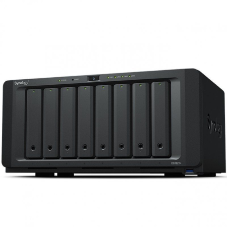 NAS Synology Diskstation DS1821+/ 8 Bahías 3.5"- 2.5"/ 4GB DDR4/ Formato Torre