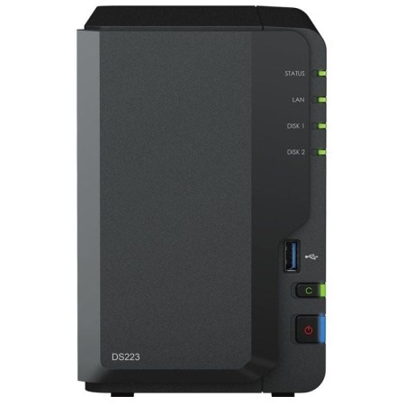 NAS Synology Diskstation DS223/ 2 Bahías 3.5"- 2.5"/ 2GB DDR4/ Formato Torre