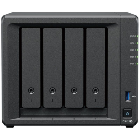 NAS Synology Diskstation DS423+/ 4 Bahías 3.5"- 2.5"/ 2GB DDR4/ Formato Torre