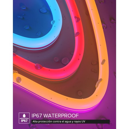 Tubo de silicona NEON Flex, 25x15mm, 1 metro