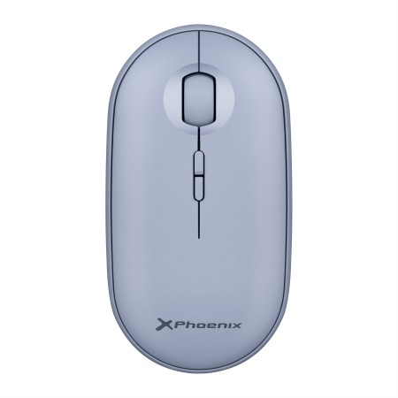 Ratón inalambrico rebble bluetooth y 2.4 ghz hasta 3 dispositivos con receptor usb clic silencioso para portátil notebook pc cho