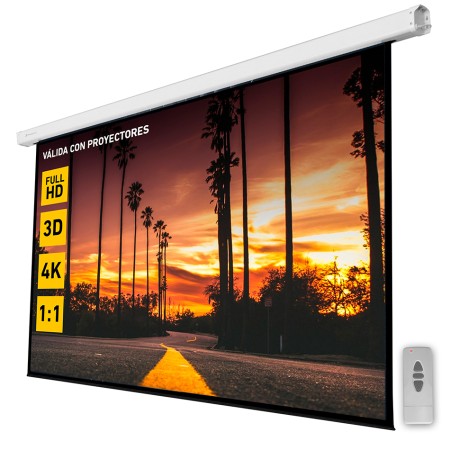 Phoenix -  pantalla electrica videoproyector pared y techo 169´´ ratio 1:1 4:3 16:9 3m x 3m