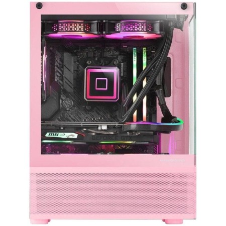 Caja Gaming Minitorre Mars Gaming MC-SE/ Rosa