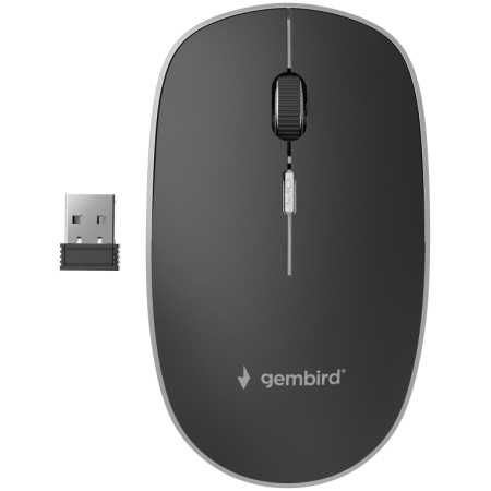 Gembird MUSW-4B-01 ratón Oficina Ambidextro RF inalámbrico Óptico 1600 DPI