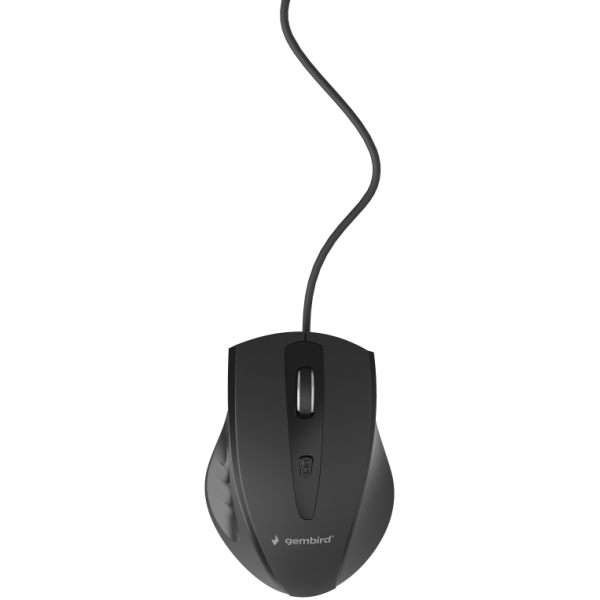 Gembird MUS-4B-02 ratón Oficina mano derecha USB Óptico 1200 DPI