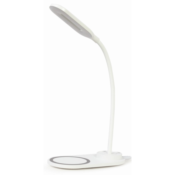 Gembird TA-WPC10-LED-01-W cargador de dispositivo móvil Smartphone Blanco CC Cargador inalámbrico Interior