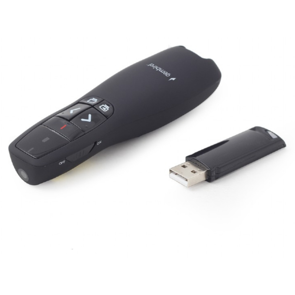 Gembird WP-L-12 apuntador inalámbricos RF Negro