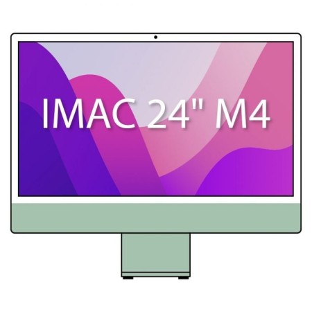 Apple iMac 24″ Retina 4,5K / M4 8-Core CPU/ 16Gb/ 256Gb SSD/ 8-Core GPU/ Verde