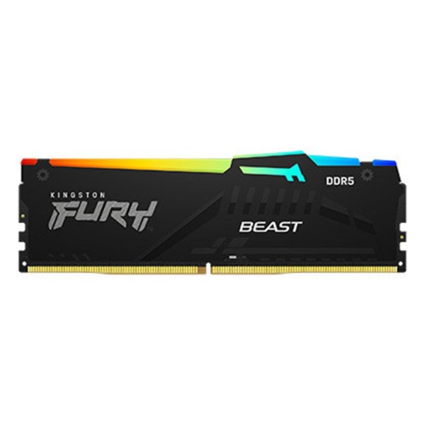 Memoria ram ddr5 32gb kingston - 6000mt - s - fury beast rgb - cl36 - 1.35v