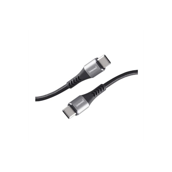 Cable usb tipo c intenso 2m - macho - macho - negro 100w