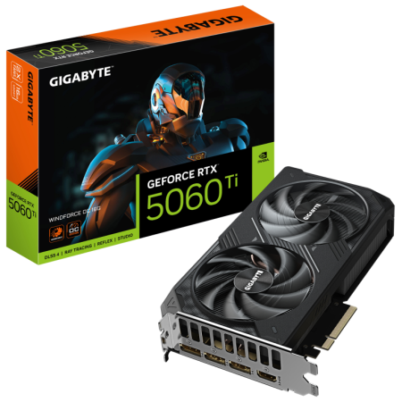 GIGABYTE GeForce RTX 5060 Ti WINDFORCE OC 16G Tarjeta Gráfica