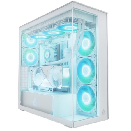 Caja Gaming Torre Arctic VG White (Cristal transparente)/ Blanca