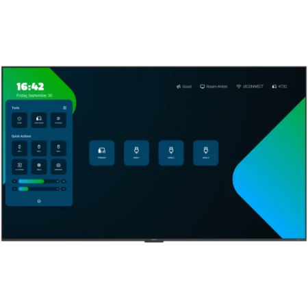 I3 CONNECT MONITOR LFD QLED 85″. 550 CD/M2. LOCAL DIMMING. LCD MATRIX. ANDROID 14. SENSOR DE LUZ AMBIENTAL. 50W AUDIO DOLBY ATMO