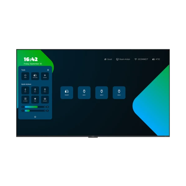 I3 CONNECT MONITOR LFD QLED 85″. 550 CD/M2. LOCAL DIMMING. LCD MATRIX. ANDROID 14. SENSOR DE LUZ AMBIENTAL. 50W AUDIO DOLBY ATMO