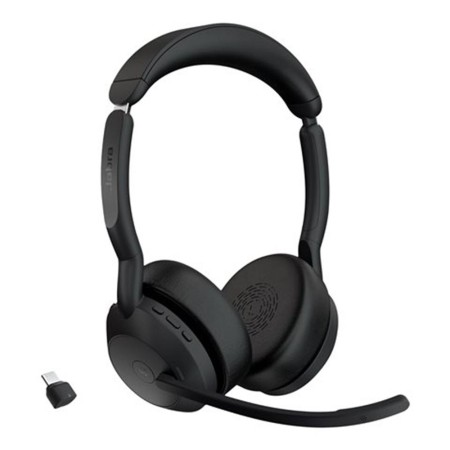 Auriculares jabra evolve2 55 ms stereo inalambrico negro