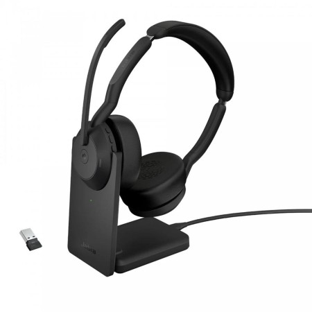 Auriculares jabra evolve2 55 ms stereo inalambrico negro