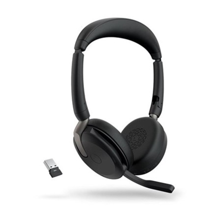 Auriculares jabra evolve2 65 flex uc stereo inalambrico negro