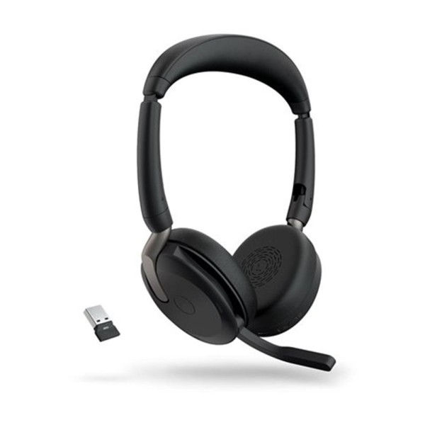 Auriculares jabra evolve2 65 flex uc stereo inalambrico negro