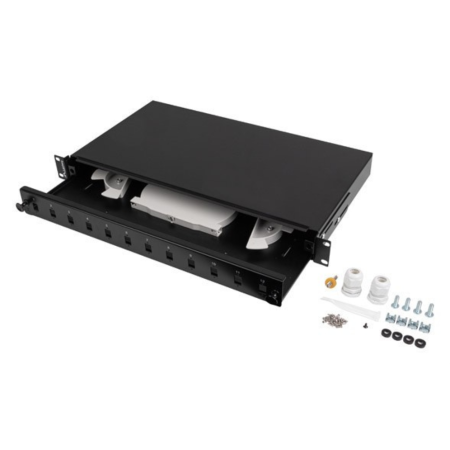Lanberg FOP1-12SS-LDB panel de parcheo 1U