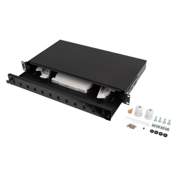 Lanberg FOP1-12SS-LDB panel de parcheo 1U