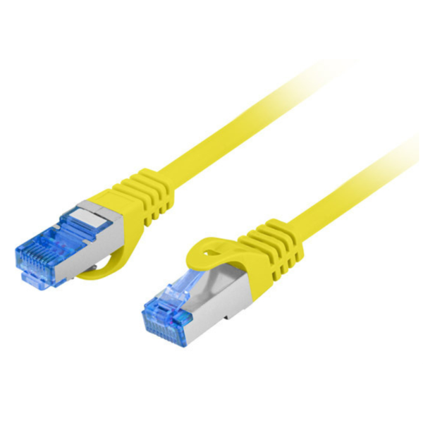Lanberg PCF6A-10CC cable de red Amarillo 0,25 m Cat6a S/FTP (S-STP)