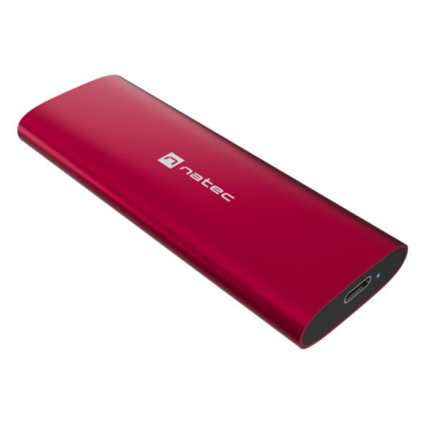 NATEC RHINO M.2 NVME LITE Caja externa para unidad de estado sólido (SSD) Rojo
