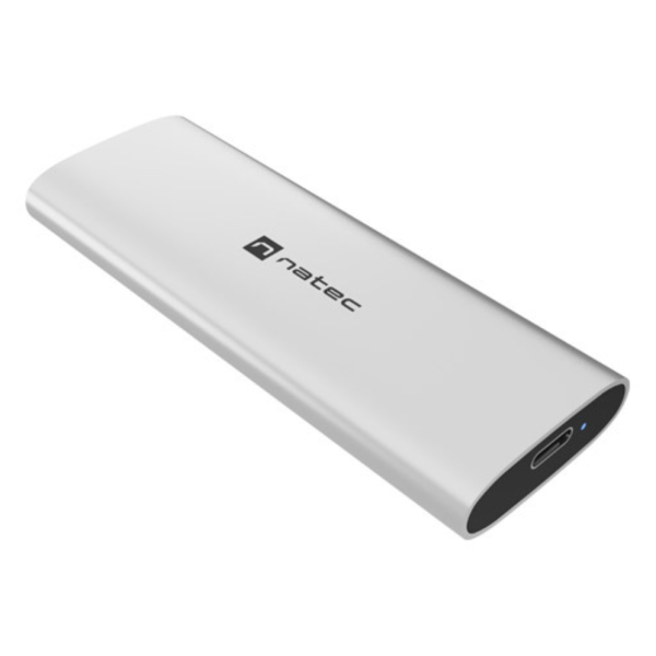 NATEC RHINO M.2 NVME LITE Caja externa para unidad de estado sólido (SSD) Plata