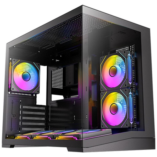Caja ordenador gaming antec cx m3 matx argb cristal templado negra