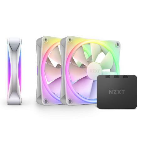 NZXT F120 RGB DUO Triple Pack Carcasa del ordenador Ventilador 12 cm Blanco 3 pieza(s)