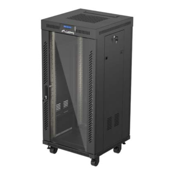 Lanberg FF01-6624-12BL armario rack 24U Rack o bastidor independiente Negro