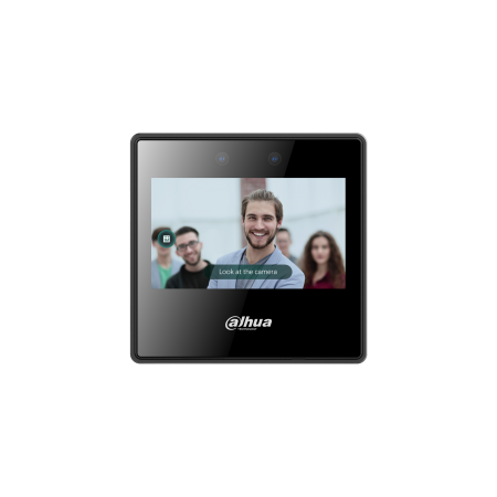 DHI-ASA3223A-W: DAHUA TERMINAL AUTONOMO DE CONTROL HORARIO POR RECONOCIMIENTO FACIAL, 2MP, DOBLE CAMARA, PANTALLA TACTIL 4,3″, 2