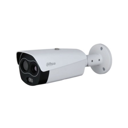 DHI-TPC-BF4441-B13F6-BW-S2: DAHUA CAMARA IP BULLET DUAL TERMICA + VISIBLE, TERMICA 400X300 13MM, VISIBLE 4MP 6MM, IR/LUZ BLANCA 