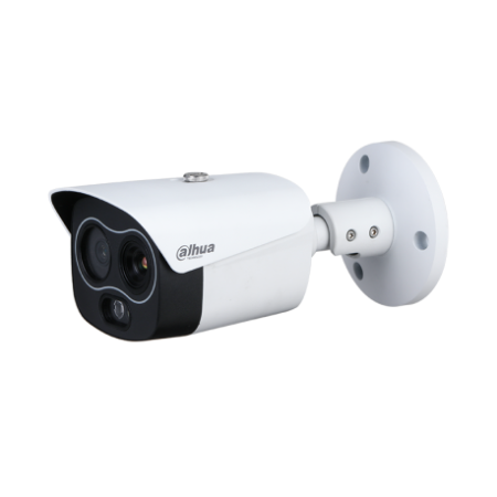 DHI-TPC-BF1241-B7F8-DW-S8: DAHUA CAMARA IP BULLET DUAL TERMICA + VISIBLE EUREKA, TERMICA 256X192 7MM, VISIBLE 4MP 8MM, IR 30M, I