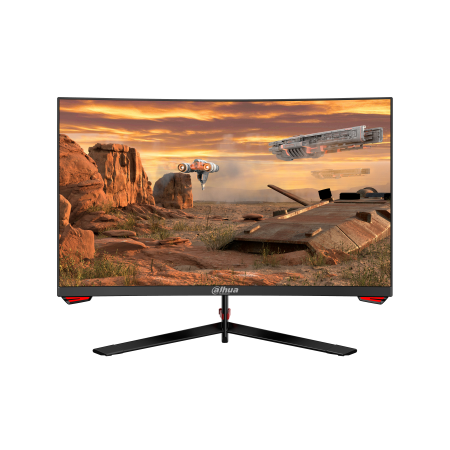 DHI-LM24-E230C-A5-V2: DAHUA MONITOR GAMING 23.6″, PANEL VA CURVO, FULL HD 1920X1080, 165HZ, 5MS, 250CD/M2, HDMI X2, DP 1.2, AUDI